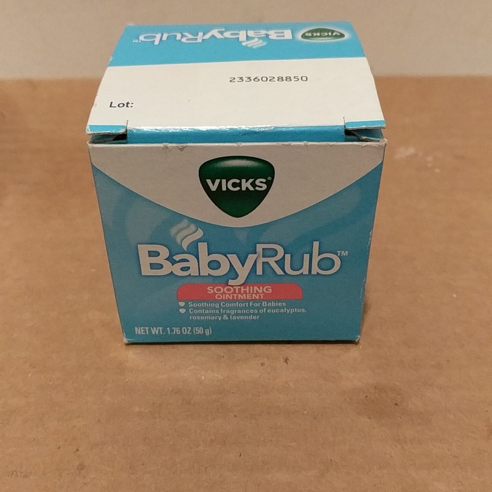 Vicks baby rub soothing ointment 1.76 oz.